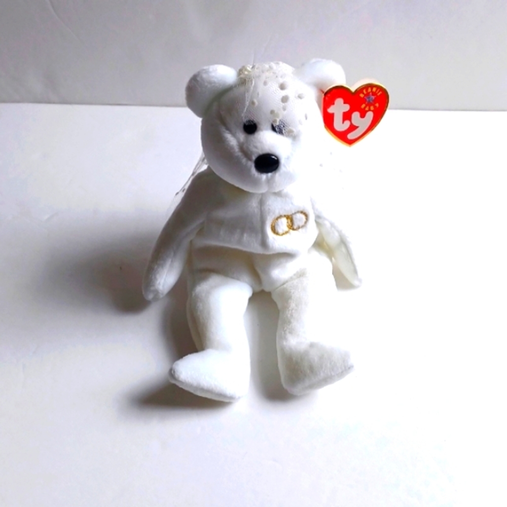 Ty MRS. the Bear Beanie Baby Bride